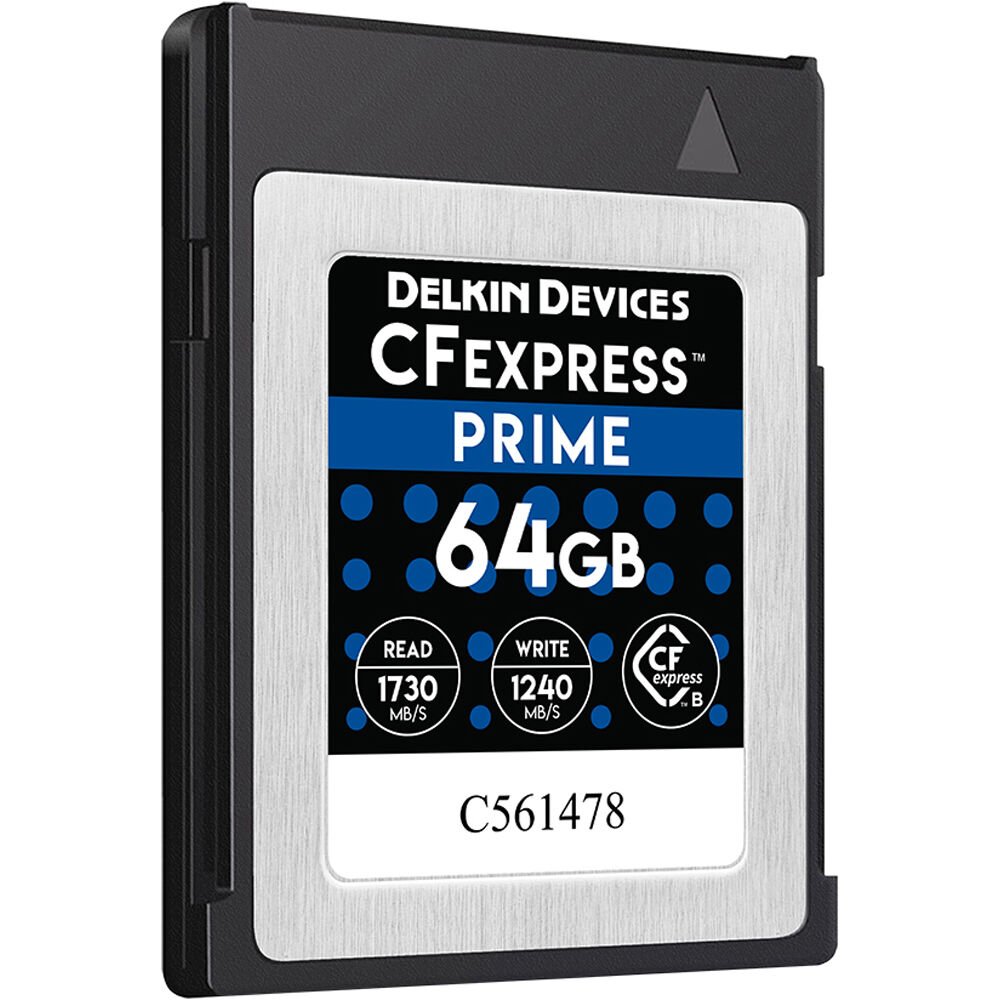 Delkin Devices 64GB PRIME CFexpress Type B Memory Card - cambuy-lives Delkin Devices 64GB PRIME CFexpress Type B Memory Card - cambuy-lives